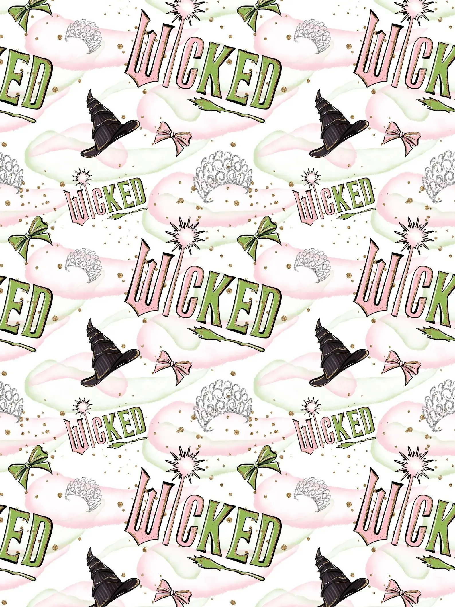 WICKED MOVIE Birthday Wrapping Paper - Wicked Movie Personalised Gift Wrap - Wicked Wrapping Paper - Wicked Musical Wrapping Paper - Christmas Holiday Paper - Gift For Her - Wrapping For Every Seasons