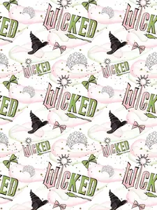 WICKED MOVIE Birthday Wrapping Paper - Wicked Movie Personalised Gift Wrap - Wicked Wrapping Paper - Wicked Musical Wrapping Paper - Christmas Holiday Paper - Gift For Her - Wrapping For Every Seasons