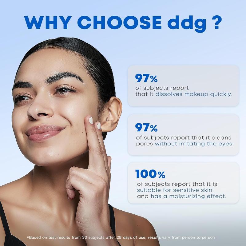 ddg Makeup Remover Cleansing Balm - Hypoallergenic & Gentle Facial Cleanser | All Natural Plant Oils | Nourish & Hydrate | Removes Heavy Makeup | Non-Comedogenic | For Sensitive & All Skin Types