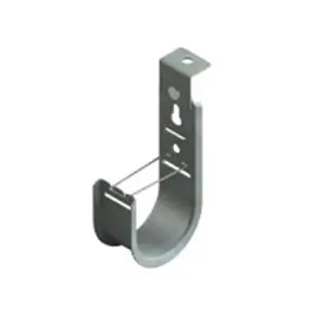 212 MAIN 2in 90-Degree Galvanized Steel J-Hook Cable Holder, 25-Pack Rustproof Home Organizer with Smooth Edges