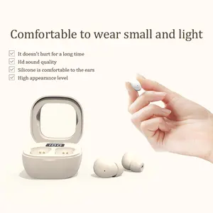 SK19 Ultra-Small Invisible Bluetooth Earplugs - Comfortable Wireless Sleep Headphones, Suitable for Side Sleepers. Stereo Waterproof Earphones for All Types of Ears