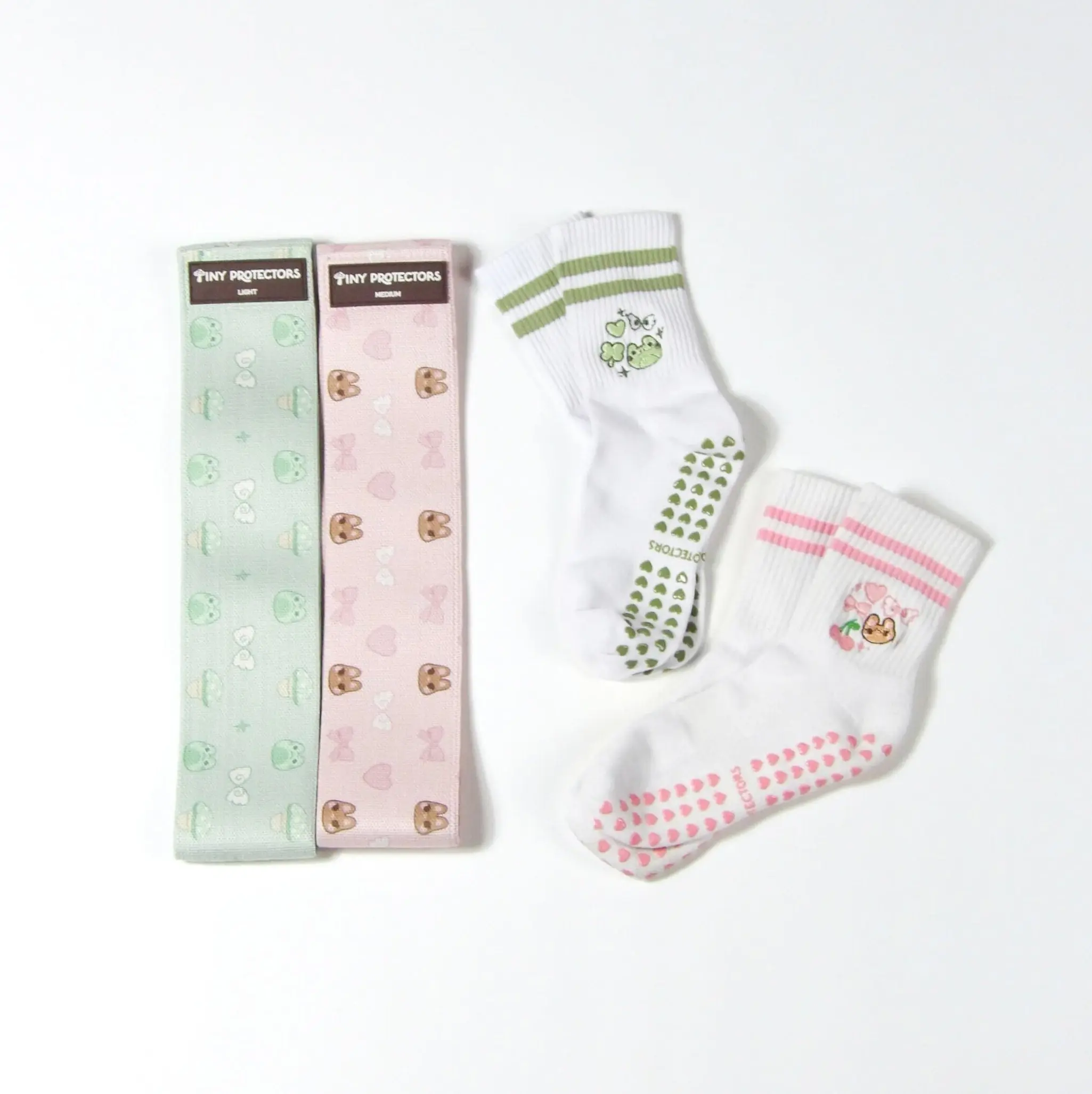 Grip & Go Set | Includes Resistance Band & Grip Socks Set - Perfect for Strength Training, Yoga, Pilates, Barre Exercise & Home Gym Workout