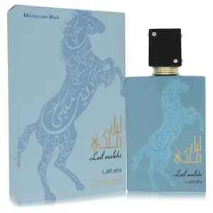 Lattafa 568295 3.4 oz Lattafa Lail Maleki Morrocan Blue Eau De Parfum Spray for Unisex