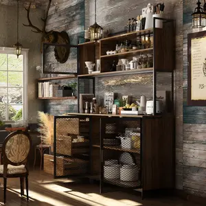 FUFU&GAGA Kitchen Pantry Storage Cabinet Microwave Storage Cabinet  Buffet