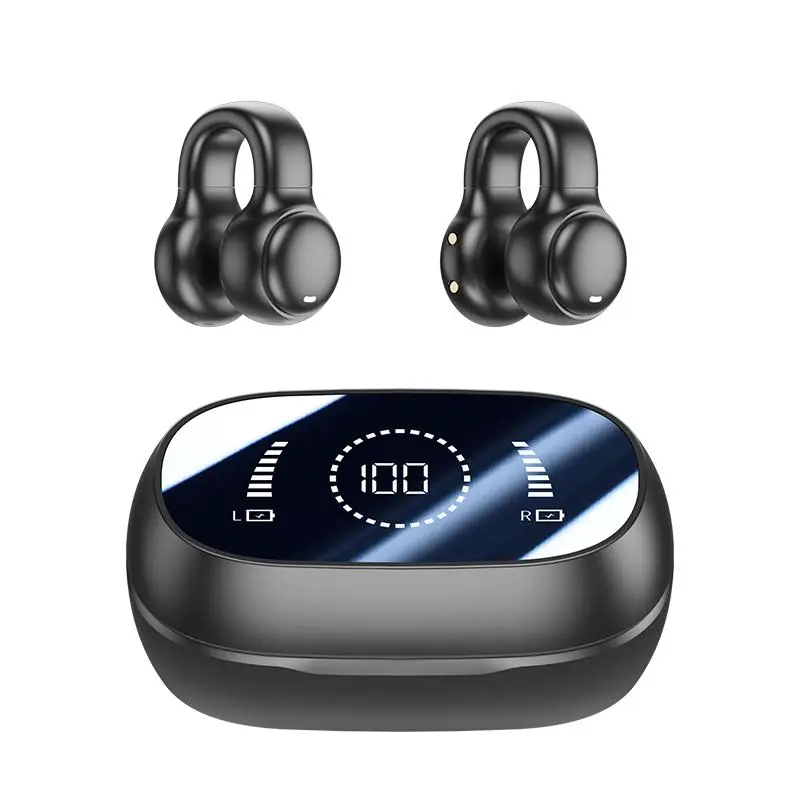 Wireless Ear Clip Headphones for Fall, Bluetooth-compatible Wireless Earbuds with Digital…
