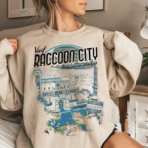 Visit Raccoon City Retro Resident Evil Sweatshirt, Welcome To Raccoon City Shirt, Leon Kennedy Shirt