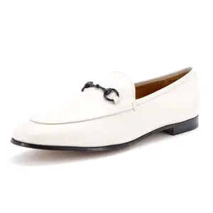 Pre-owned Gucci Women's Jordaan Loafers Leather by Rebag