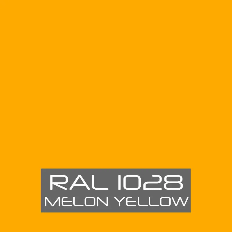 RAL 1028 Melon Yellow Powder Coating Paint 1 LB