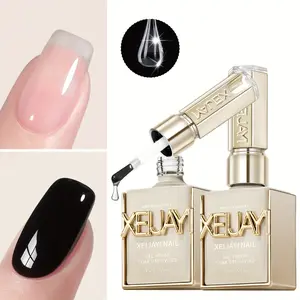 XEIJAYI Photo Frame Bottle – No-Wipe Seal Layer + Base Gel – New Nail Art Functional Gel, Wipe-Free Polymeric Top Coat & Base Gel, Ultra-Bright Glossy Finish, Long-Lasting Soak-Off LED Gel, Suitable for Salon and DIY