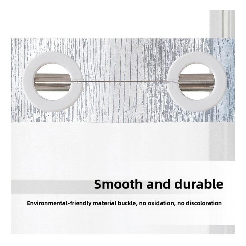 3D Digital Printing Blue Daisy Double Layer Shower Curtain Polyester Waterproof and Mildew Proof Bathroom Partition Curtain