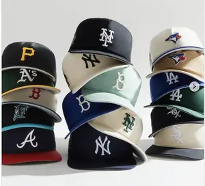 New Era 59FIFTY MLB Fitted Hat | Classic Baseball Cap for Men & Women | Authentic Team Logo Embroidered High-Crown Flat Brim Streetwear Cap
