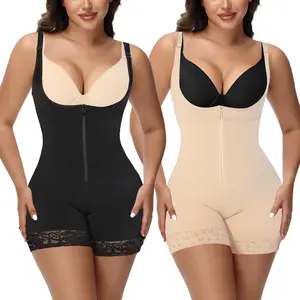 Women's Fajas Colombianas Shapewear Tummy Control Full Body Butt Lift Shapewear With Zipper, Tummy Tuck Shapewear, High Waist Girdle, Tummy Tuck Garment Jumpsuit Light black friday adjustable