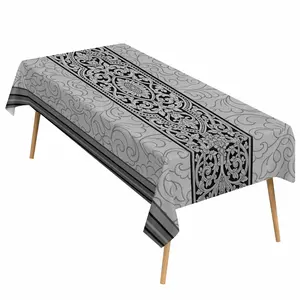 EastJia 1pc Premium Luxury Patterned Tablecloth - Simple European Style, Durable, Easy to Clean, Perfect for Party Dining & Home Decor, Machine-Made, Ideal for Valentine's Day Celebrations