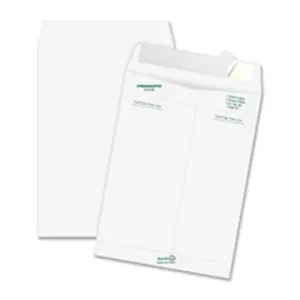 Quality Park Products QUAR1580 Lightweight Moisture-Resistant Tyvek Open-End Envelope - Plain - 10in x13in - White - Convenient Flap-Stik Closure with Patented Release Strip