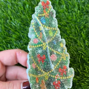 Christmas Tree Holiday Hair Claw
