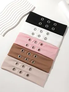 5pcs Punk Style Metal Ring Elastic Headbands, Sweat-Wicking Sports Hair Bands, Perfect for Music Festivals and Subculture Fashion
