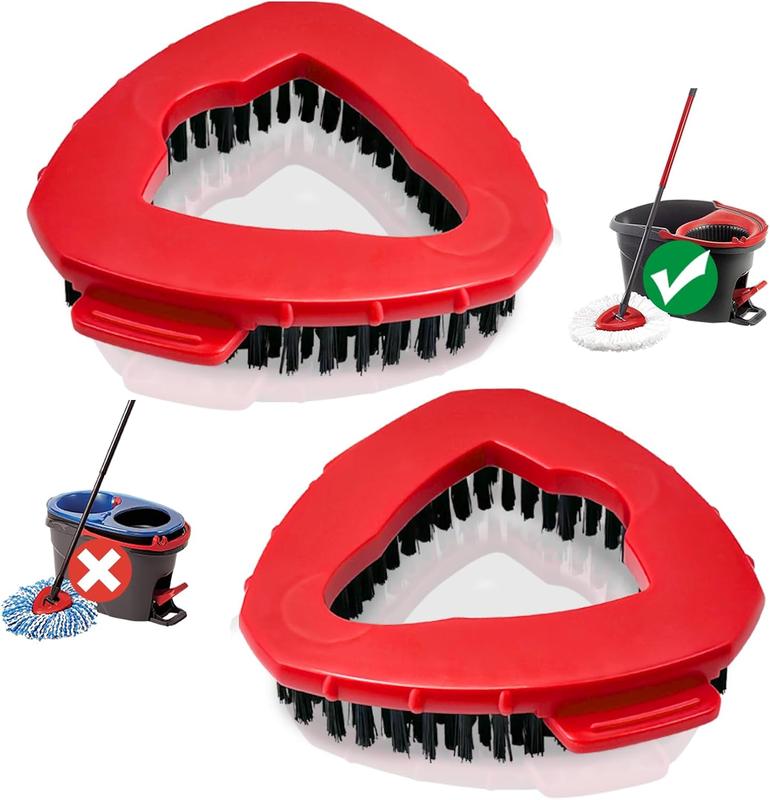 Spin Mop Scrub Brush  for O Cedar EasyWring 1-Tank System, Triangle Stiff Bristle Oceda  Mop  for Bathroom, Kitchen, Bathtub, Tile and Floors