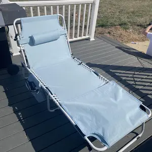 VINGLI Oversized Tanning Chair with Face Hole & Carrying Bag, Beach Lounge Chair Outdoor for Adults, Folding Lounge Chair for Sun Tanning, Laying Out Chairs for Tanning Lounger Outside, 475lbs