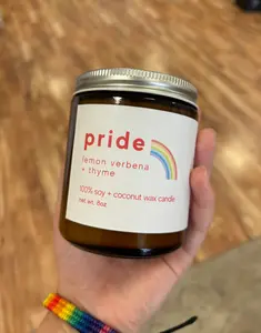 Pride Candle - With Notes of Lemon, Lavender, and Fresh Herbs - Natural Soy and Coconut Wax Candle
