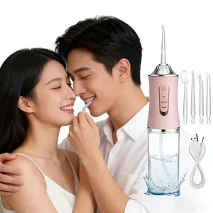 USB Portable Oral Irrigator Water Flosser Dental Spray Tool Toothpick Cleaner 200ML 4 Nozzles Oral Care Agent
