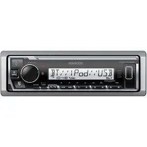 Kenwood KMR-M332BT Marine Boat Stereo - SDIN, AM FM Bluetooth  USB MP3 Audio Android