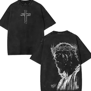 Jesus Jojo PumpCover shirt, Embroidered Cross, jesus jojo hoodie Menswear gift oversized gym t shirts Anime Manga TShirt graphic tee Fabric t shirt D1O