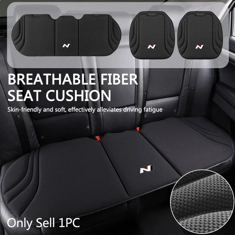 Universal Car Seat Cushion Front Rear Breathable Anti-Slip Cover Auto Seat Protection Mat Pad For N Line Hyundai Sonata Elantra i20 i30 Accent Tucson Kona Azera Accessories Car Seat Cushions For Driving Automotive Interior Cushion