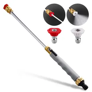 Upgrade High-Pressure Washer Nozzle, Ideal for Garden Hoses, Includes 2 Nozzles and Quick Connects, Essential Cleaning Tool, Spray Nozzle, Garden Hose Fittings