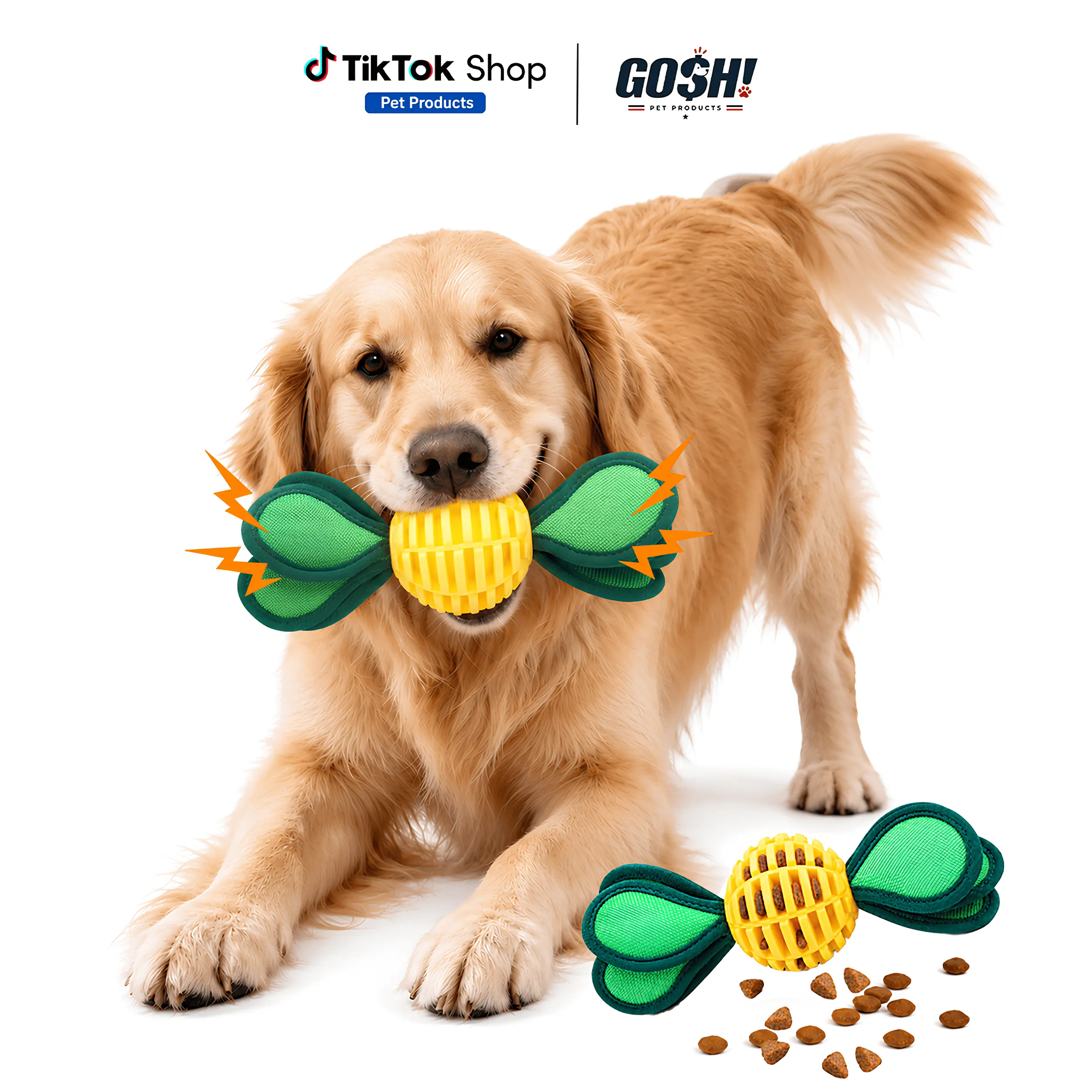 Interactive Dog Toy Ball Durable TPU Squeaky Chew Toy Treat Dispensing Ball for Aggressive Chewers Boredom Relief Teeth Cleaning Self Play Enrichment Toy Small Medium Large Dogs