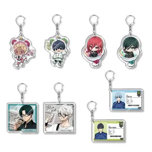 BLUE LOCK Fun Keychain Game Related Products Key Chain Jewelry Friends Gift Bag Charms Souvenir Pendant New Q Version Cartoon