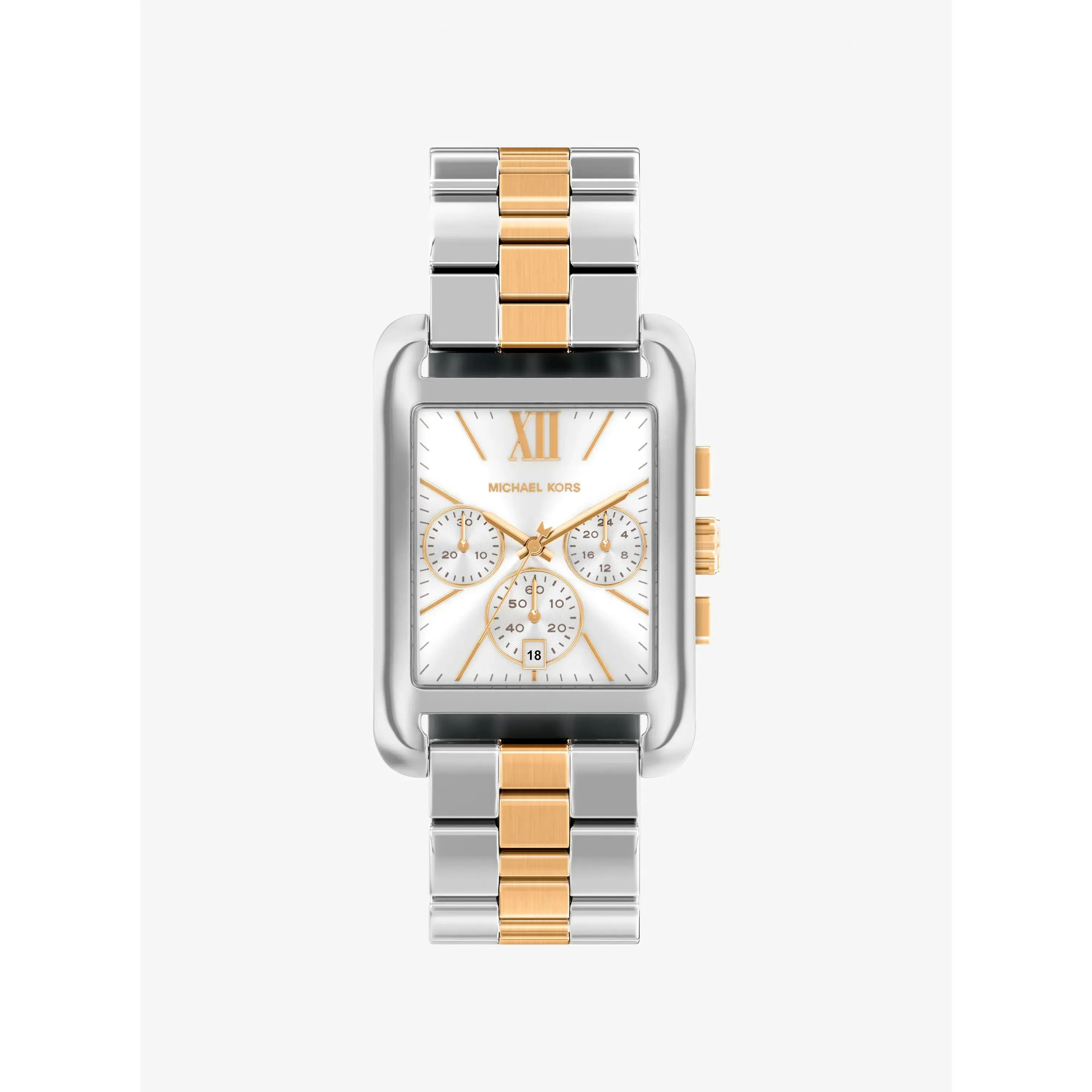 Oversized Monroe Two-Tone Watch