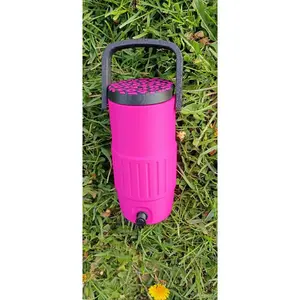 Animal Print 3D Can Holder - Leopard Design, Black Barrel, Custom Color Options, Drinkware