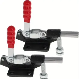 2pcs Push Pull Toggle Clamp, 500lbs Holding Capacity, Quick Release Push Pull lever Clamp, Stroke Clamp for Welding, Woodworking Jigs and Fixtures, Pocket Hole Jigs