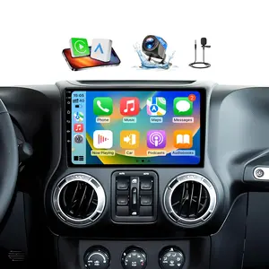 10" Android 13 Car Stereo for Jeep Wrangler 2007-2018, Dodge Ram 2009-2012, JK, Compass | Wireless CarPlay & Android Auto | 2+64GB Touchscreen Car Media Player Car Video Player