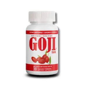 Goji Trim Seed of Berries - 30 Capsules Dietary Supplement with Flaxseeds, Lima