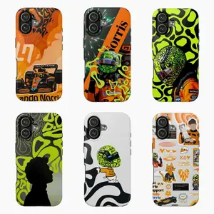 6 VersLando Norris 2025 Tough Phone Case, No 1 Case Cover for iPhone 17, 16, 15, 14, 13, 12, 11 & More