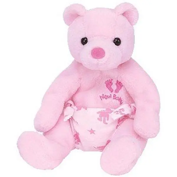 TY Beanie Baby - IT'S A GIRL the Bear (7 inch) (2004) MWMTs