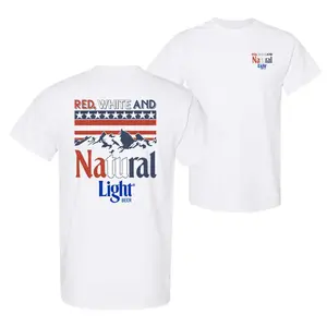 Red White And Natural Light Blue T-Shirt, Natural Light Shirt, 4th Of July Tee, 4th of july outfits for women, 4th of july, 4th of july shirt, 4th of july shirt for women, t shirts for men