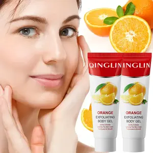 2pcs Orange Blossom Exfoliating Gel - Gentle Face and Body Exfoliator with Sodium Hyaluronate and Natural Plant Extracts 100g