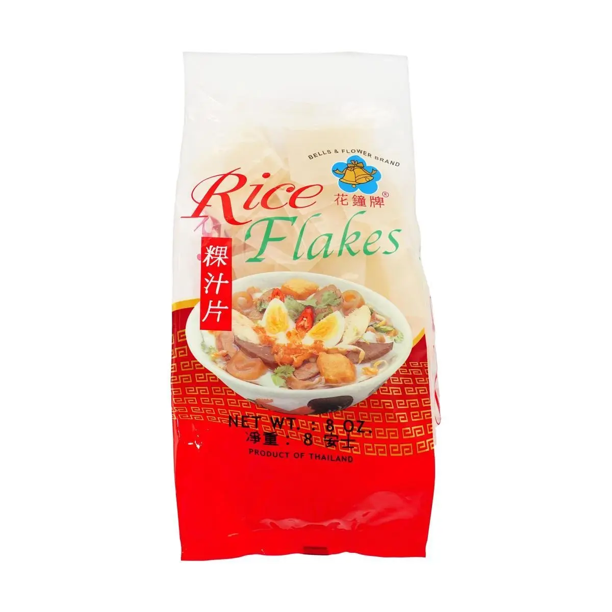 BELLS FLOWER Authentic Thai Rice Noodles Sheets 227g - Sen Yai for Pad See Ew & Pho
