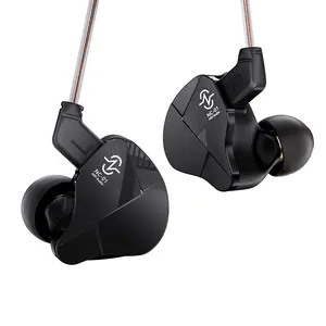 CCZ NC01 in Ear Monitor Headphones, IEMs for Gaming, Deep Bass Wired Earbuds, 1DD 10mm Dynamic Driver in Ear Headphones, in Ears for Singers Musicians Drummer, Tangle-free Cable