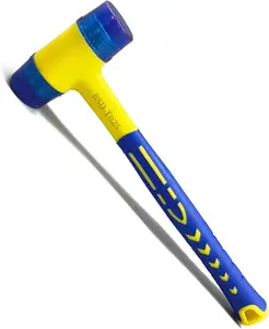 Double-Faced Rubber Mallet Hammer, Shockproof Anti-Slip Small Hammer, 30mm