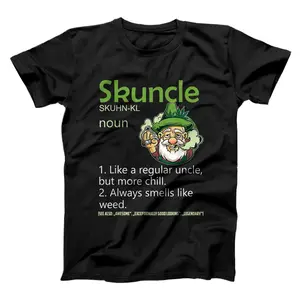 Skuncle Weed Smoking Loud Marijuana Cannabis Pothead Uncle  T-Shirt, Sweatshirt, Hoodie