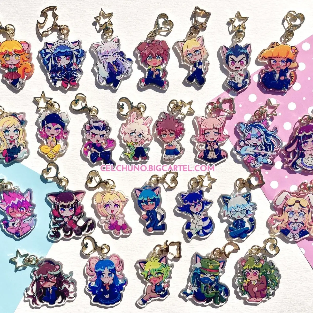 24 ops (not combo 24) DANGANRONPA Gift Acrylic Animal Keychains