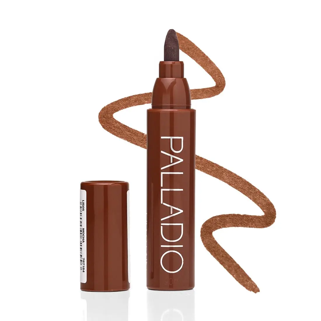 Palladio Lip Stain, Hydrating and Waterproof Formula, Matte Color Look, Longlasting All Day Wear Lip Color, Smudge Proof Natural Finish, Precise Chisel Tip Marker, Mocha Cream | Matte Color Look, Long-lasting All Day Wear Lip Color