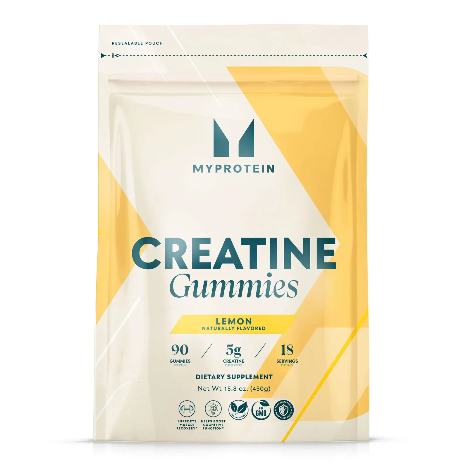 Myprotein Creatine Gummies - 5g Creatine | 90 Edible Gummies | Lemon Flavor | For Fitness & Dietary Healthcare Supplement Creatine for Women
