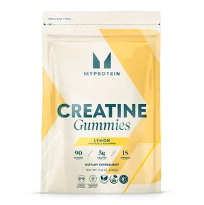 Myprotein Creatine Gummies - 5g Creatine | 90 Edible Gummies | Lemon Flavor | For Fitness & Dietary Healthcare Supplement