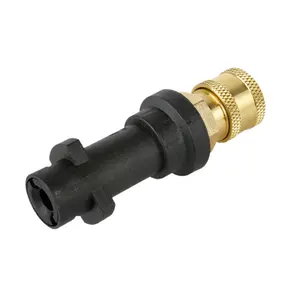 High Pressure Car Wash Gun Adapter, Rotating Spray Head Rod, Foam Bottle Conversion Connector, Quick Connect Nozzle, Metal Enclosure