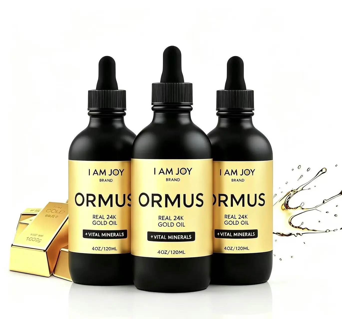 Ormus Gold Oil Monoatomic 4oz 120ml Helps Decalcify Pineal Gland Repair DNA Increase Manifestation Speed Rich with Minerals Platinum Body Care Daily