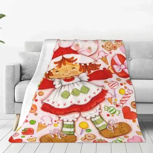 Strawberry Shortcake Blankets Flannel Thin Throw Blankets